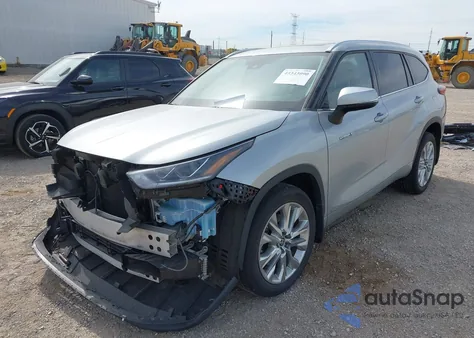 2021 Toyota Highlander Hybrid Limited из США, поврежденный, VIN 5TDDBRCH5MS015873